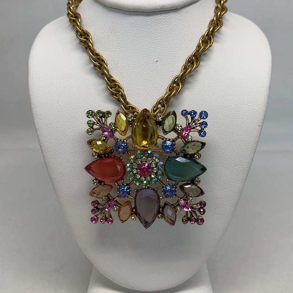 Pretty, colorful vintage pin/pendant - Picture 6 of 9